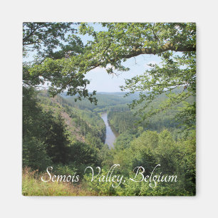Semois Valley View, Ardennes, Belgien Magnet