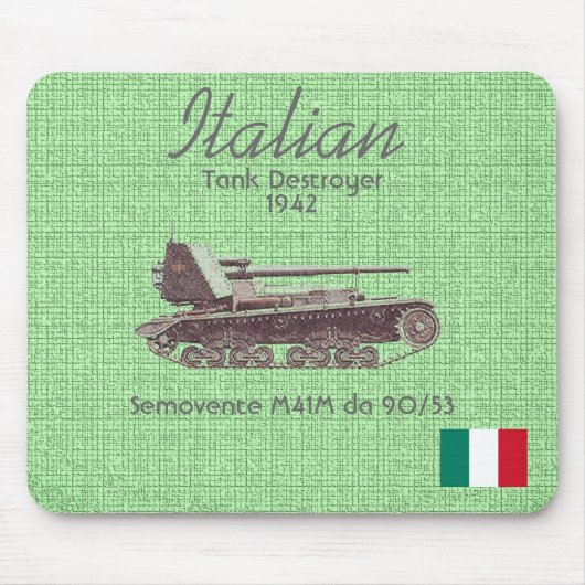 SEMOVENTE M41M, Italienisch Mousepad (Vorne)