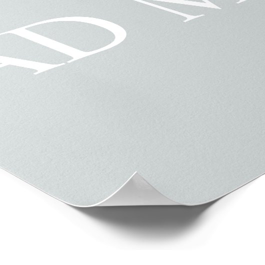 Semper Ad Meliora Latin Quote Grau Poster (Ecke)