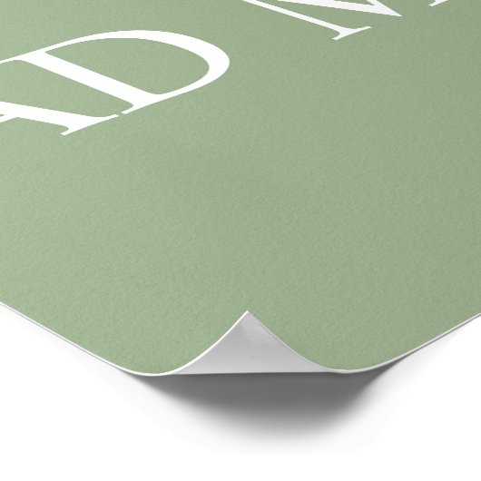 Semper Ad Meliora Latin Quote Green Poster (Ecke)