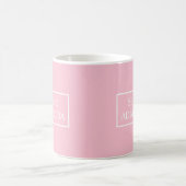 Semper Ad Meliora Latin Quote Pink Kaffeetasse (Mittel)