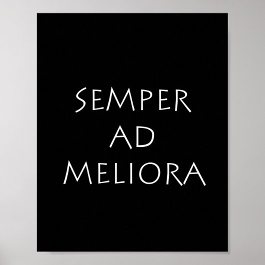 Semper ad meliora poster (Vorne)