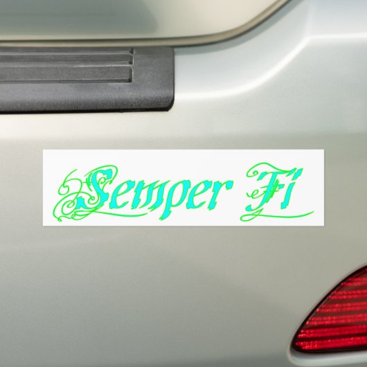 Semper FI Autoaufkleber (Auf Auto)