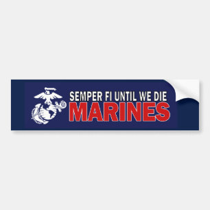 Semper FI, bis wir USMC-Autoaufkleber die Autoaufkleber