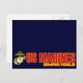 Semper Fi [EGA] Postkarte (Vorne/Hinten)