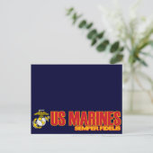 Semper Fi [EGA] Postkarte (Stehend Vorderseite)