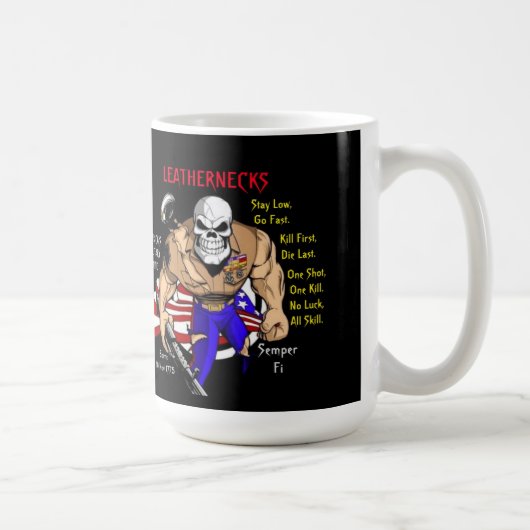 Semper Fi / Leathernecks Kaffeetasse (Rechts)