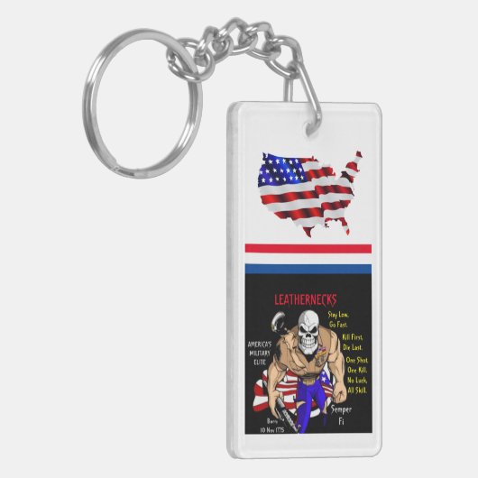 Semper Fi / Leathernecks Schlüsselanhänger (Vorderseite links)