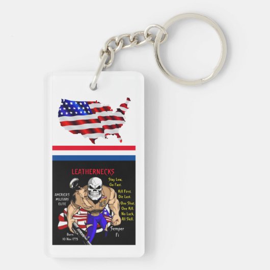 Semper Fi / Leathernecks Schlüsselanhänger (Rückseite)