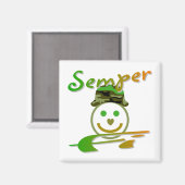 Semper Fi Magnet (Vorderseite/Rückseite)