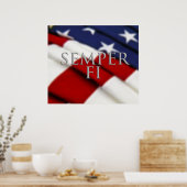 Semper Fi Poster (Küche)