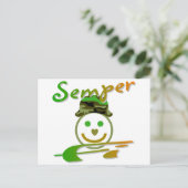 Semper FI Postkarte (Stehend Vorderseite)