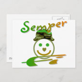 Semper FI Postkarte (Vorne/Hinten)
