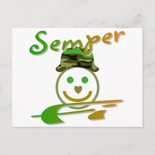 Semper FI Postkarte (Vorderseite)