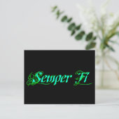 Semper Fi Postkarte (Stehend Vorderseite)