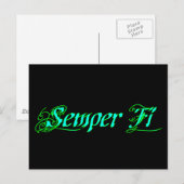 Semper Fi Postkarte (Vorne/Hinten)