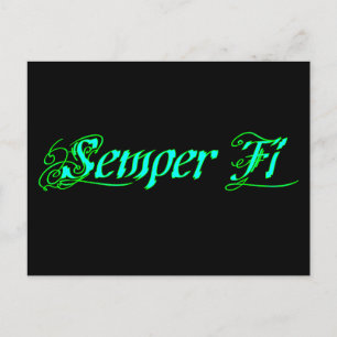 Semper Fi Postkarte