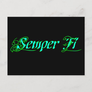 Semper Fi Postkarte