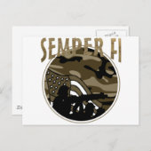 Semper Fi Postkarte (Vorne/Hinten)