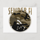 Semper Fi Postkarte (Vorderseite)