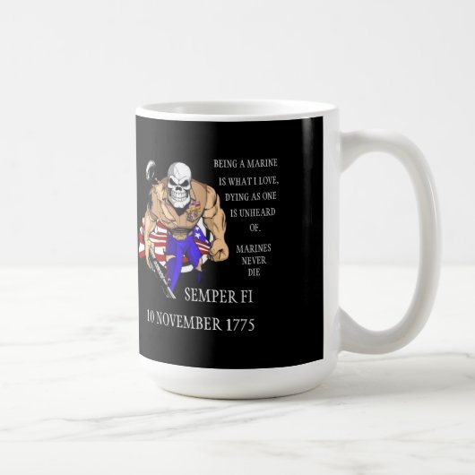 Semper Fi-TASSE Kaffeetasse (Rechts)
