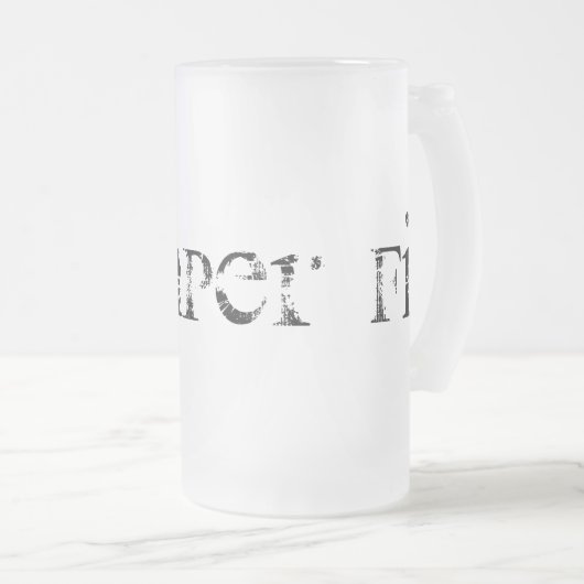 Semper FI-Tasse Mattglas Bierglas (VorderseiteRechts)