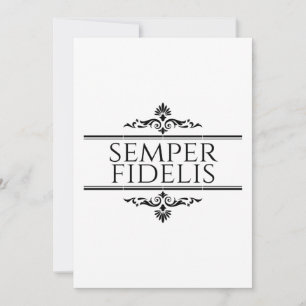 Semper Fidelis Dankeskarte