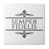 Semper Fidelis Fliese (Vorderseite)