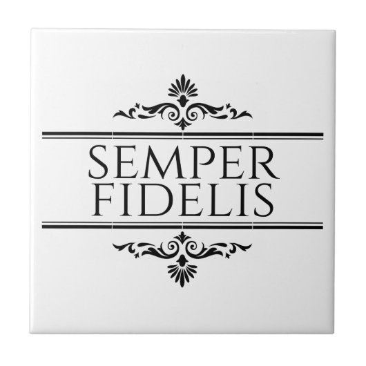 Semper Fidelis Fliese (Vorderseite)