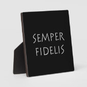 Semper Fidelis Fotoplatte (Vorderseite)