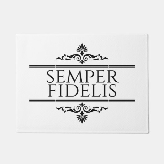 Semper Fidelis Fußmatte (Vorderseite)