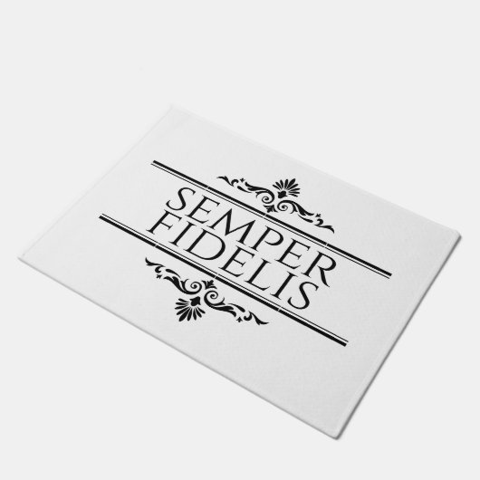 Semper Fidelis Fußmatte (Schrägansicht)