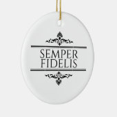 Semper Fidelis Keramik Ornament (Rechts)