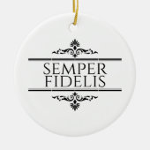 Semper Fidelis Keramik Ornament (Vorne)