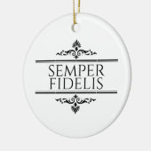 Semper Fidelis Keramik Ornament (Links)