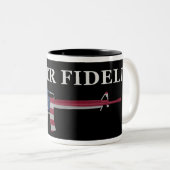 Semper Fidelis M16 Kaffee-Tassen-Schwarzes Zweifarbige Tasse (VorderseiteRechts)