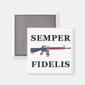 Semper Fidelis M16 Magnet (Vorderseite/Rückseite)