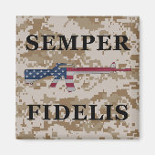 Semper Fidelis M16 Magnet Tan (Vorne)