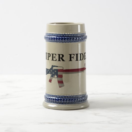 Semper Fidelis M16 Stein Bierglas (Mittel)