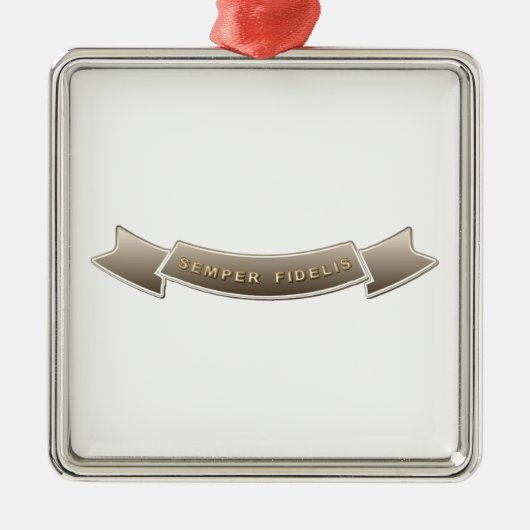 Semper Fidelis Ornament Aus Metall (Vorne)