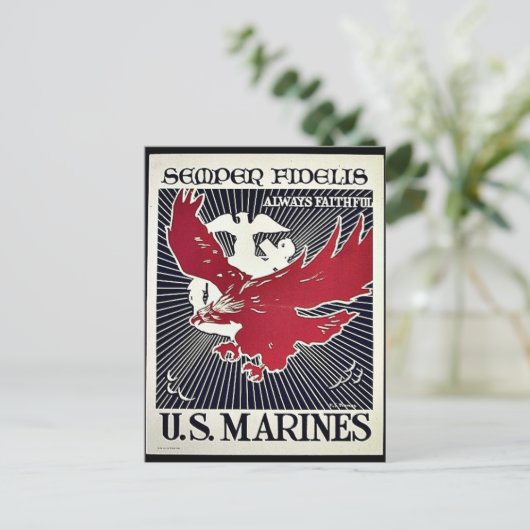 Semper Fidelis Postkarte (Stehend Vorderseite)