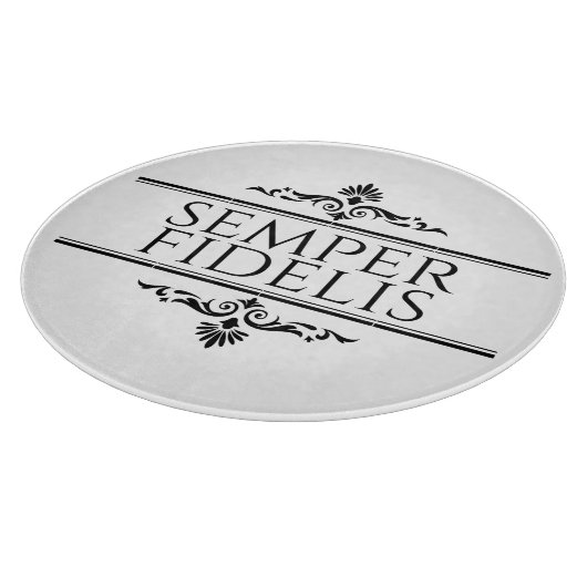 Semper Fidelis Schneidebrett (Ecke)