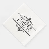 Semper Fidelis Serviette (Ecke)