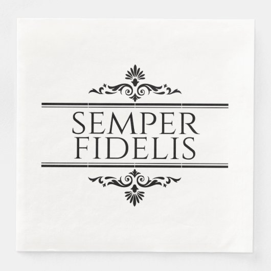 Semper Fidelis Serviette (Vorderseite)