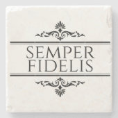 Semper Fidelis Steinuntersetzer (Vorderseite)