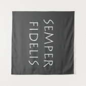 Semper Fidelis Wandteppich (Vorderseite (Horizontal))