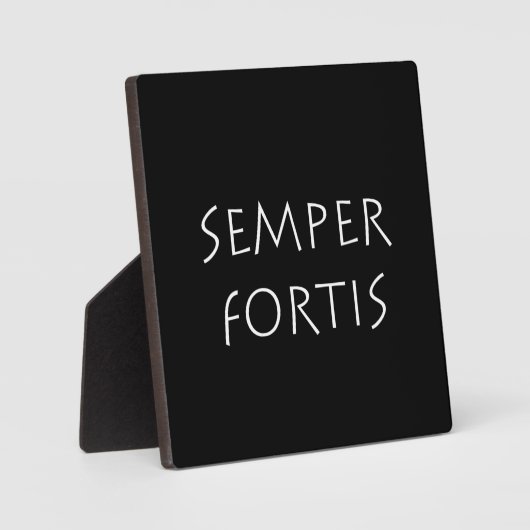 Semper fortis fotoplatte (Vorderseite)
