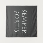 Semper fortis wandteppich (Vorderseite (Horizontal))