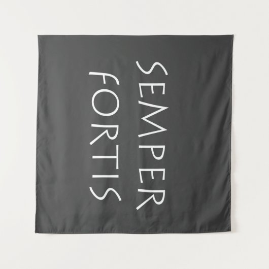 Semper fortis wandteppich (Vorderseite (Horizontal))