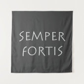 Semper fortis wandteppich (Vorderseite)